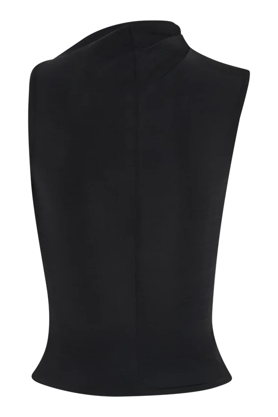 Hadleigh Sleeveless Slinky Top – Black Hadleigh Sleeveless Slinky Top – Black