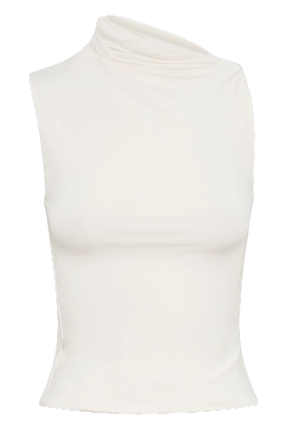 Hadleigh Sleeveless Slinky Top – Ivory Hadleigh Sleeveless Slinky Top – Ivory