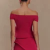 Haisley Knit Mini Skirt – Raspberry