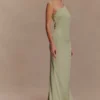 Harper One Shoulder Gown – Sage