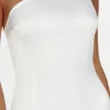 Harper One Shoulder Gown – White