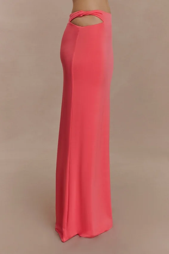 Haven Slinky Twist Midi Skirt – Coral Haven Slinky Twist Midi Skirt – Coral