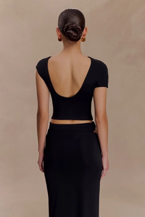 Haven Slinky Twist Top – Black Haven Slinky Twist Top – Black