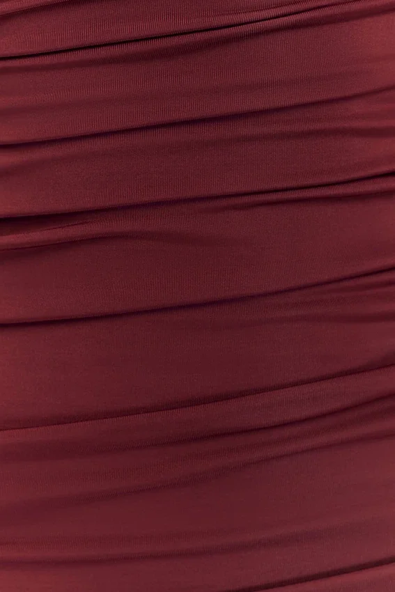 Hayden Long Sleeve Plunge Maxi Dress – Wine Hayden Long Sleeve Plunge Maxi Dress – Wine