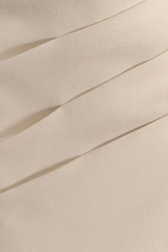 Helena One Shoulder Linen Mini Dress – Natural Beige Helena One Shoulder Linen Mini Dress – Natural Beige