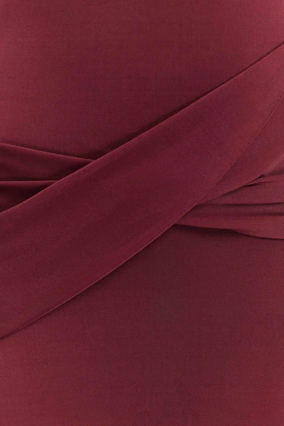 Henley Slinky Drape Maxi Dress – Wine Henley Slinky Drape Maxi Dress – Wine