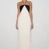 Hien Sequin Halter Maxi Dress – Black/Ivory Hien Sequin Halter Maxi Dress – Black/Ivory