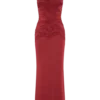 Hoai Gathered Slinky Halter Maxi Dress – Deep Red Hoai Gathered Slinky Halter Maxi Dress – Deep Red