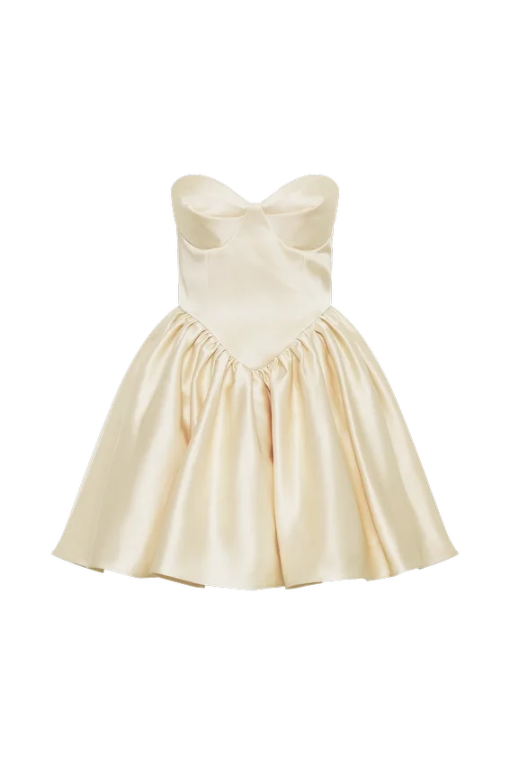 Hollie Structured Corset Mini Dress – Gold Hollie Structured Corset Mini Dress – Gold