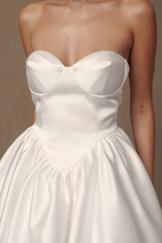 Hollie Structured Corset Mini Dress – White Hollie Structured Corset Mini Dress – White