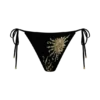 Huntleigh Crochet Bikini Bottom – Black & Gold Sunshine Print