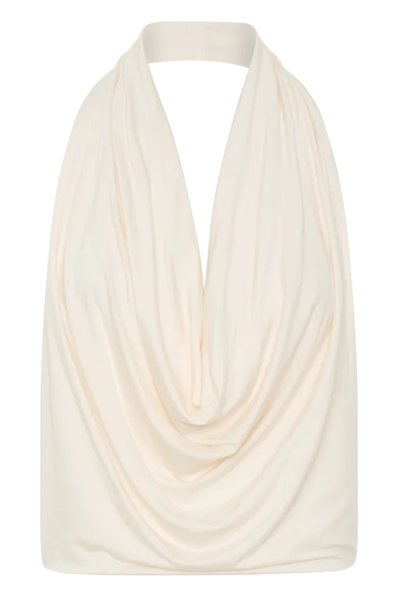 Huyen Cowl Front Modal Top – Ivory Huyen Cowl Front Modal Top – Ivory