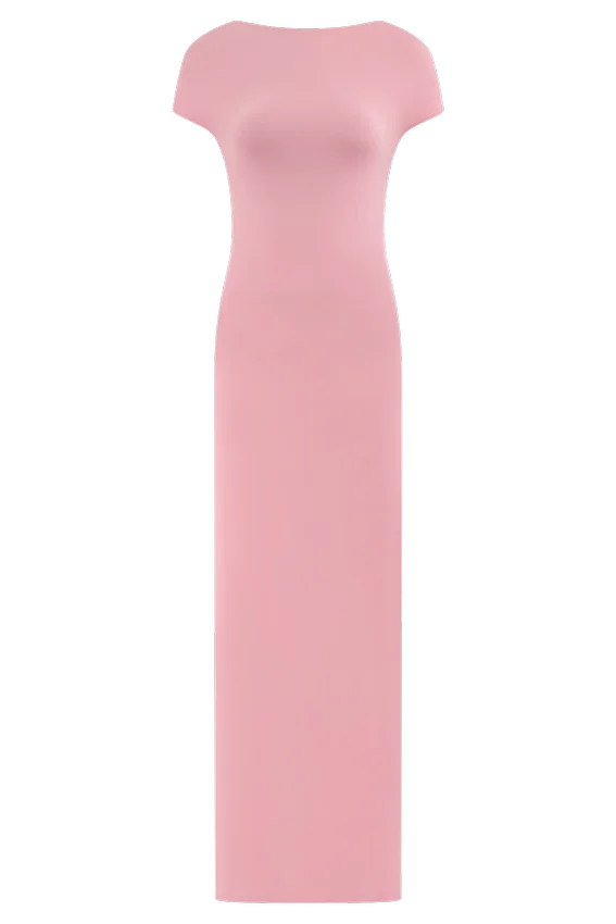 Imogen Off Shoulder Slinky Maxi Dress – Candy Pink Imogen Off Shoulder Slinky Maxi Dress – Candy Pink