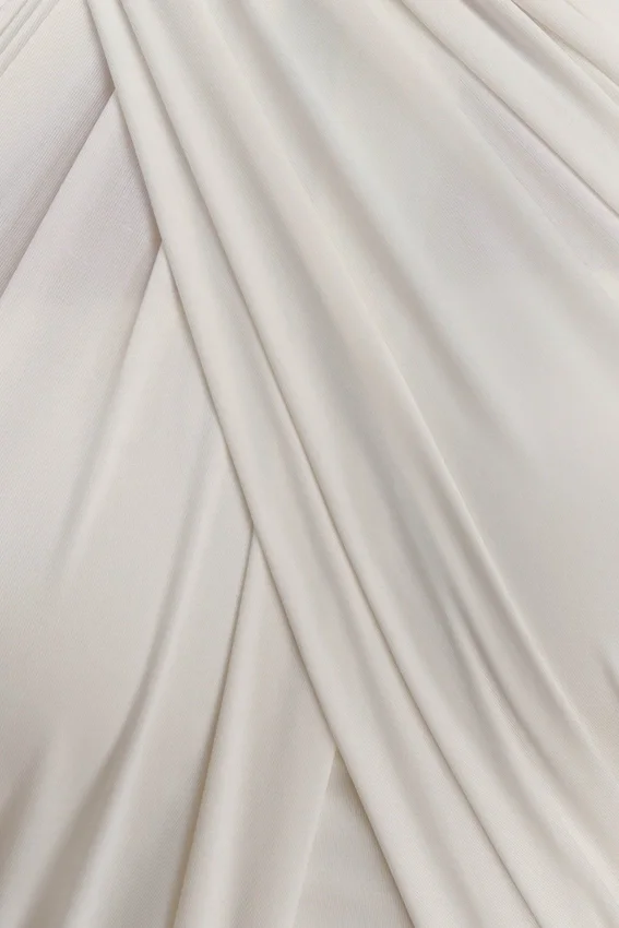 Indira Gathered Slinky Halter Maxi Dress – Ivory Indira Gathered Slinky Halter Maxi Dress – Ivory