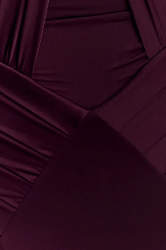 Indira Gathered Slinky Halter Maxi Dress – Mahogany Indira Gathered Slinky Halter Maxi Dress – Mahogany