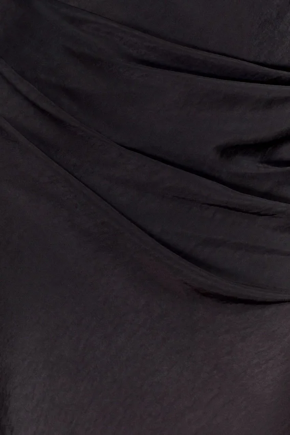 Iris Long Sleeve Satin Maxi Dress – Black Iris Long Sleeve Satin Maxi Dress – Black