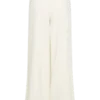 Jacqueline Pleated Wide Leg Pants – Ivory