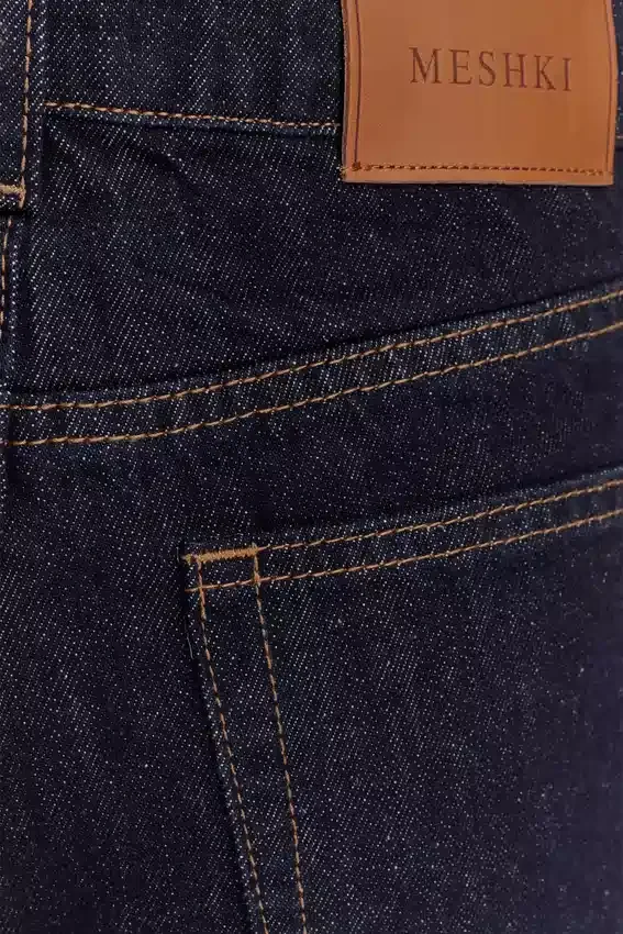 Janine High Waisted Straight Leg Jeans – Washed Indigo Blue Janine High Waisted Straight Leg Jeans – Washed Indigo Blue