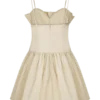 Janis Cotton Frill Mini Dress – Nude Janis Cotton Frill Mini Dress – Nude