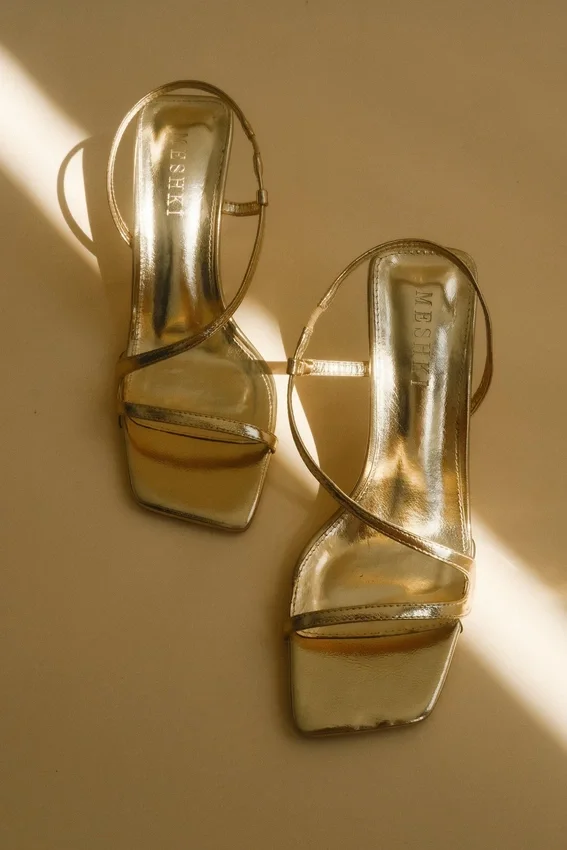 Jaska Metallic High Heel – Gold Jaska Metallic High Heel – Gold