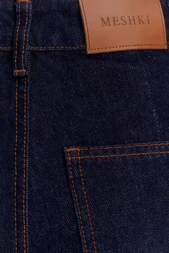 Jen Wide Leg Flare Denim Jeans – Indigo Blue Jen Wide Leg Flare Denim Jeans – Indigo Blue