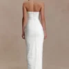 Jianna Strapless Mesh Maxi Dress – Ivory