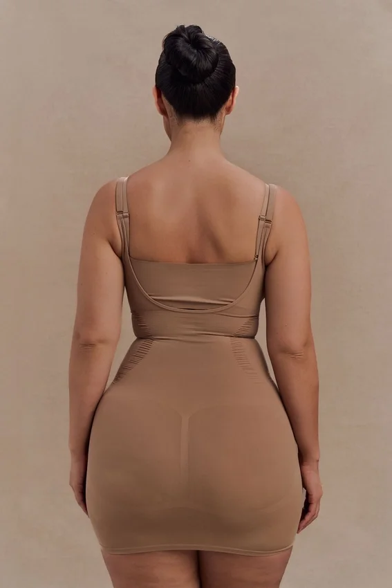 Jocelyn Backless Shapewear Mini Dress – Latte Jocelyn Backless Shapewear Mini Dress – Latte