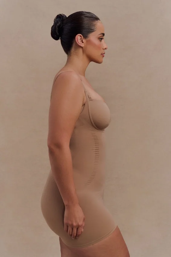 Jocelyn Backless Shapewear Mini Dress – Latte Jocelyn Backless Shapewear Mini Dress – Latte