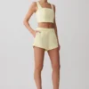 Josephine Cotton Shorts With Waistbands – Lemon