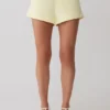 Josephine Cotton Shorts With Waistbands – Lemon