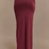 Judy Slinky And Mesh Maxi Skirt – Wine Judy Slinky And Mesh Maxi Skirt – Wine