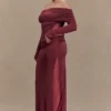 Judy Slinky And Mesh Maxi Skirt – Wine Judy Slinky And Mesh Maxi Skirt – Wine