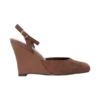 Kaleen Faux Suede Wedge Heel – Chocolate