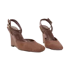 Kaleen Faux Suede Wedge Heel – Chocolate