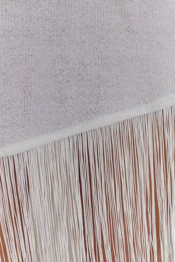 Kayden Fringe Off Shoulder Knit Mini Dress – Ivory Kayden Fringe Off Shoulder Knit Mini Dress – Ivory