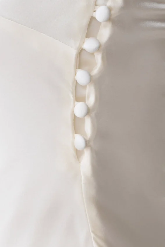 Kayla Silk Blend Strapless Asymmetric Top – Ivory Kayla Silk Blend Strapless Asymmetric Top – Ivory