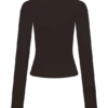 Kaylen Knit Long Sleeve Top – Dark Chocolate Kaylen Knit Long Sleeve Top – Dark Chocolate