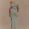 Kendra Scuba Jersey Midi Dress With Hardware – Sage Kendra Scuba Jersey Midi Dress With Hardware – Sage