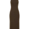 Kennedy High Neck Midi Dress – Chocolate Kennedy High Neck Midi Dress – Chocolate
