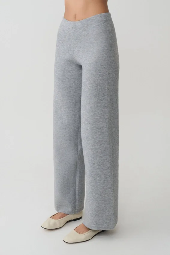 Kerrymae Straight Leg Knit Pants – Grey Marle Kerrymae Straight Leg Knit Pants – Grey Marle