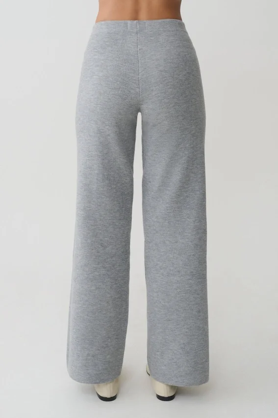 Kerrymae Straight Leg Knit Pants – Grey Marle Kerrymae Straight Leg Knit Pants – Grey Marle