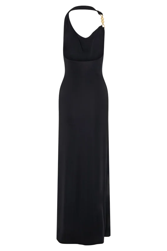 Khanh Slinky Halter Maxi Dress – Black Khanh Slinky Halter Maxi Dress – Black