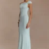 Kinsley Slinky Maxi Dress With Hardware – Lagoon Kinsley Slinky Maxi Dress With Hardware – Lagoon