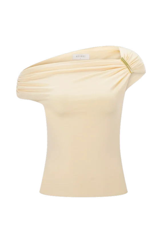 Kinsley Slinky Top With Hardware – Pale Lemon Kinsley Slinky Top With Hardware – Pale Lemon