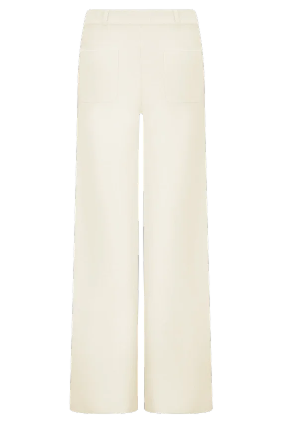 Lauren Knit Trouser – Ivory Lauren Knit Trouser – Ivory