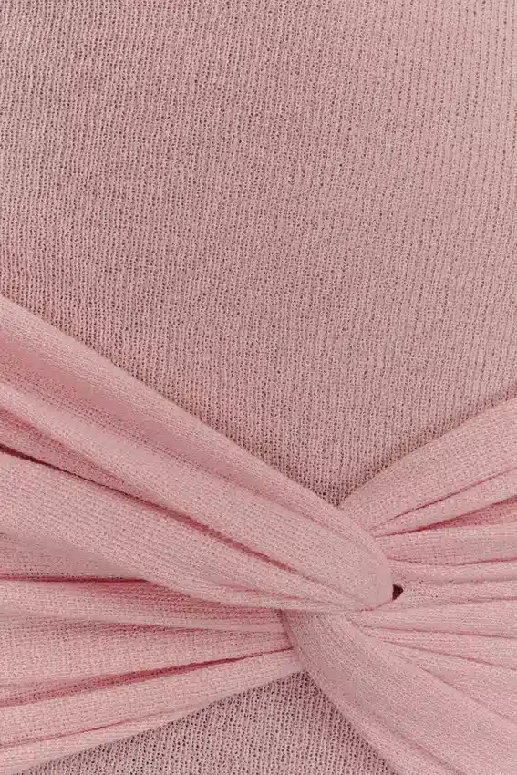 Laurie Twist Knit Mini Dress – Baby Pink Laurie Twist Knit Mini Dress – Baby Pink