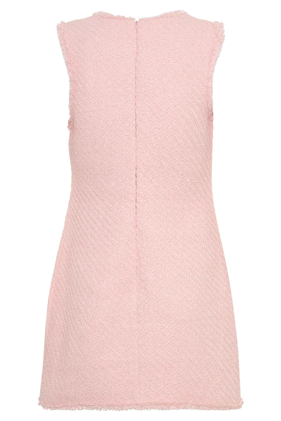 Lea Tweed Sleeveless Mini Dress – Baby Pink Lea Tweed Sleeveless Mini Dress – Baby Pink