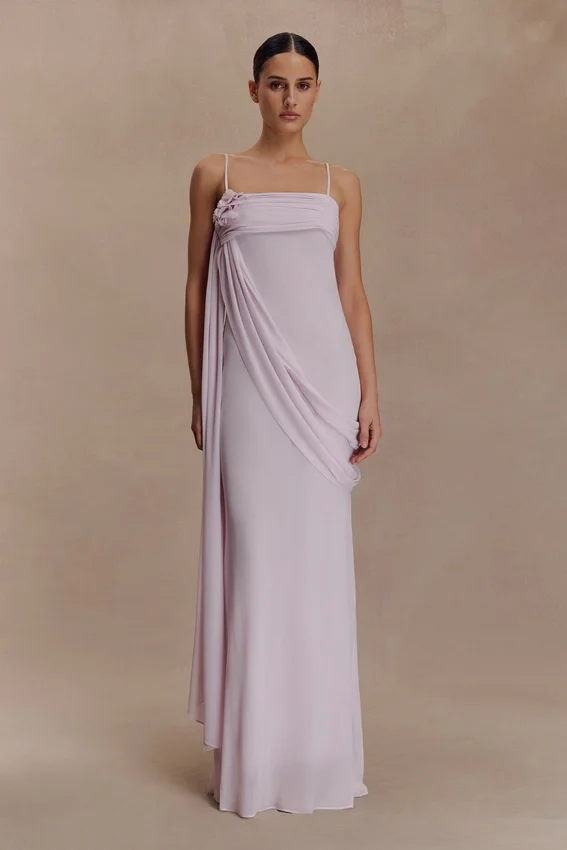 Leena Chiffon Maxi Dress – Light Lilac Leena Chiffon Maxi Dress – Light Lilac