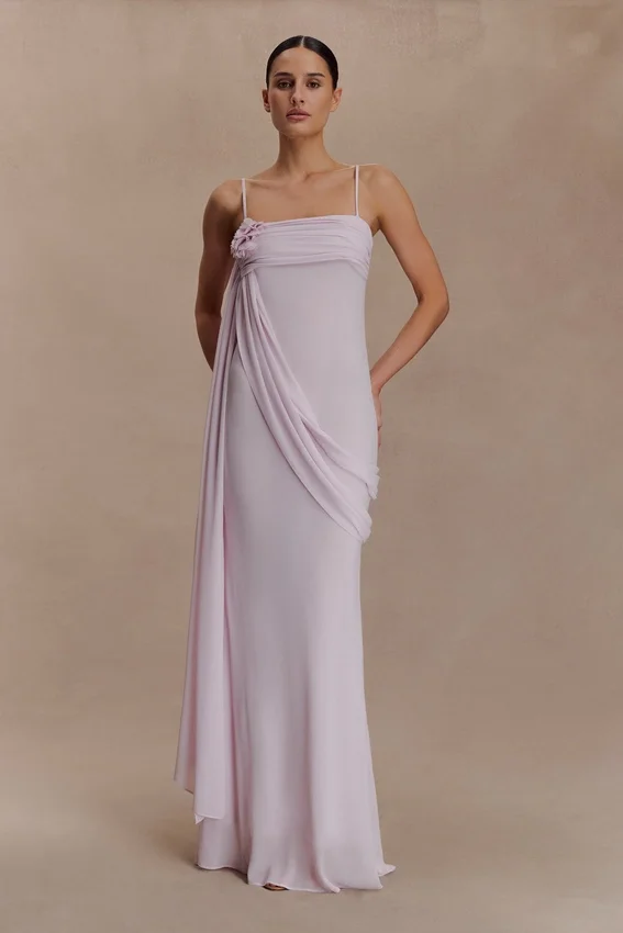 Leena Chiffon Maxi Dress – Light Lilac Leena Chiffon Maxi Dress – Light Lilac