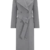 Levi Long Trench Wool Coat – Grey Marle